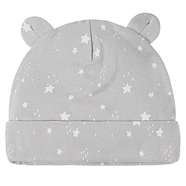 Gerber&reg; Size 0-6M 4-Pack Baby Animals Caps in Grey. View a larger version of this product image.