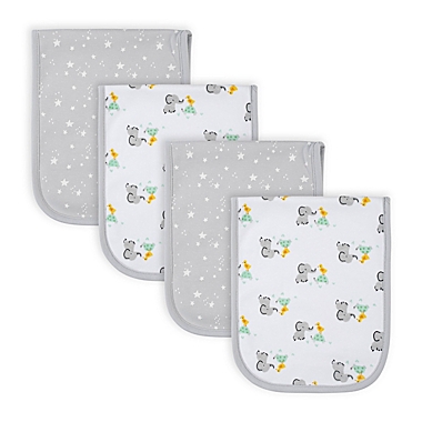 Assorted Designs Gerber Baby 4 Pack Flannel Burp Cloth 