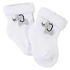 Alternate image 1 for Gerber&reg; Size 0-3M 6-Pack Animals Wiggle-Proof&trade; Socks in Grey