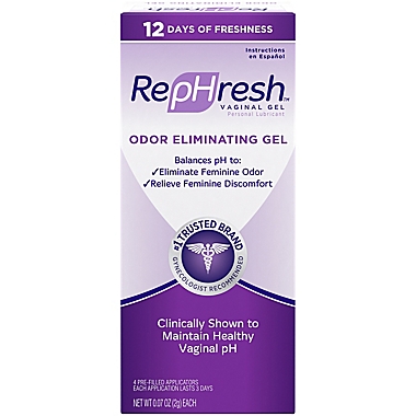 RepHresh&trade; 4-Count .07 oz. Odor Eliminating Vaginal Gel Pre-Filled Applicators. View a larger version of this product image.