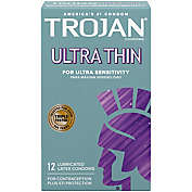 Trojan&reg; Sensitivity 12-Count Ultra Thin Premium Lubricant Latex Condoms
