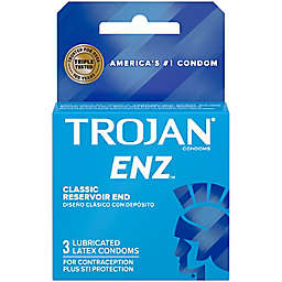 Trojan® ENZ™ 3-Count Lubricated Premium Latex Condoms