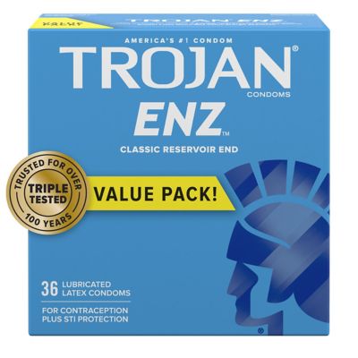 Trojan&reg; ENZ&trade; 36-Count Lubricated Premium Latex Condoms
