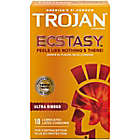 Alternate image 0 for Trojan&reg; Ecstasy 10-Count UltraSmooth Lubricant Ultra Ribbed Premium Latex Condoms