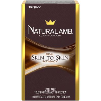 Trojan&trade; Naturalamb&trade; 10-Count Lubricated Natural Skin Luxury Condoms