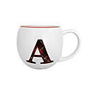 Alternate image 1 for Bee &amp; Willow&trade; Plaid Monogram Letter Coffee Mug