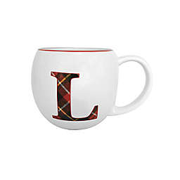Bee &amp; Willow&trade; Plaid Monogram Letter &quot;L&quot; Coffee Mug