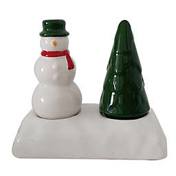 Bee &amp; Willow&trade; Hays Winter Snowman &amp; Tree Salt and Pepper Shakers with Tray