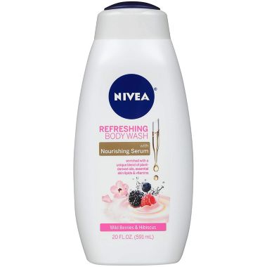 Nivea&reg; 20 oz. Refreshing Wild Berries and Hibiscus Body Wash. View a larger version of this product image.
