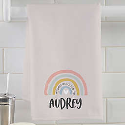 Boho Rainbow Personalization Hand Towel