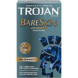 Trojan® BareSkin™ 10-Count Premium Lubricant Latex Condoms