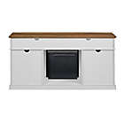 Alternate image 5 for Forest Gate Wheatland Farmhouse 2-Door Fireplace TV Stand in White