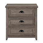 Alternate image 5 for Forest Gate&trade; 26-Inch 3-Drawer Farmhouse Nightstand in Grey Wash