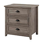 Alternate image 6 for Forest Gate&trade; 26-Inch 3-Drawer Farmhouse Nightstand in Grey Wash