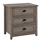 Alternate image 0 for Forest Gate&trade; 26-Inch 3-Drawer Farmhouse Nightstand in Grey Wash