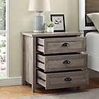 Alternate image 9 for Forest Gate&trade; 26-Inch 3-Drawer Farmhouse Nightstand in Grey Wash