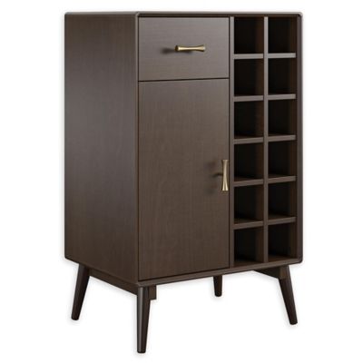 Brittany Bar Cabinet Walnut - Novogratz