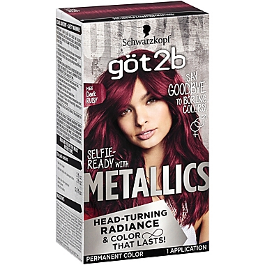 got2b® Metallic Permanent Hair Color in M68 Dark Ruby | Bed Bath & Beyond