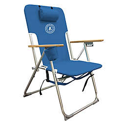 Caribbean Joe High Weight Back Pack Chair in Blue