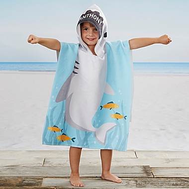Shark Kids Poncho Beach and Pool Towel. View a larger version of this product image.