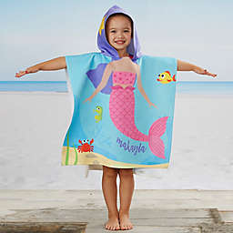 Unicorn Black Flower Bath Swim Beach Hooded Towel Coverup Poncho Adult Kids Gift 