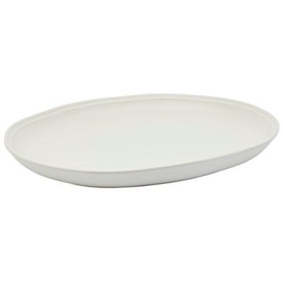 International Table Works Bristol Blue Oval Serving Platter Dish 12 Inch 