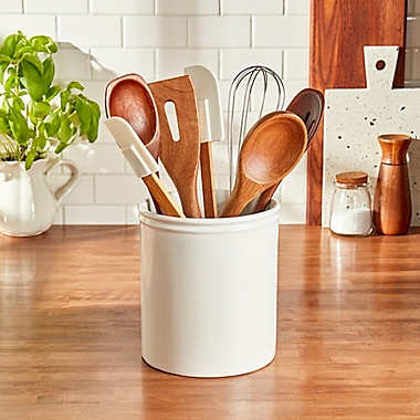 Bee & Willow&trade; Bristol Utensil Crock in Coconut Milk. View a larger version of this product image.