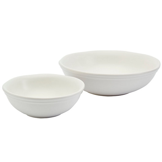 Alternate image 1 for Bee & Willow™ Bristol 2-Piece Serving Bowl Set in Coconut Milk
