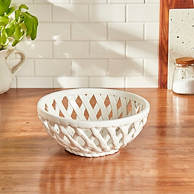 Bee & Willow&trade; Bristol Bread Basket in Coconut Milk. View a larger version of this product image.