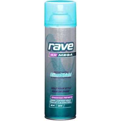 Rave&reg; 11 oz. Unscented 4X Mega Hold Hairspray