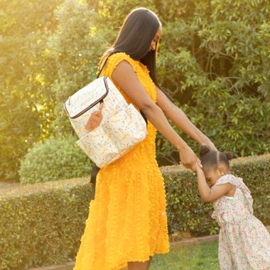 Petunia Pickle Bottom&reg; Method Diaper Backpack in Whimsical Belle. View a larger version of this product image.