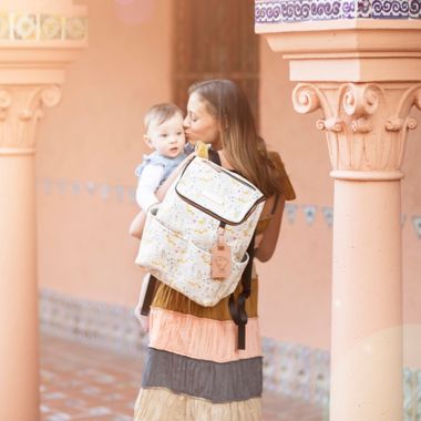 Petunia Pickle Bottom&reg; Method Diaper Backpack in Whimsical Belle. View a larger version of this product image.