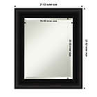 Alternate image 5 for Amanti Art 22-Inch x 26-Inch Parlor Framed Wall Mirror in Black