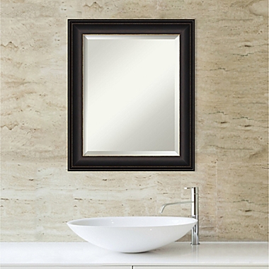 Amanti Art 21-Inch x 25-Inch Trio Oil Rubbed Framed Wall Mirror in Bronze. View a larger version of this product image.