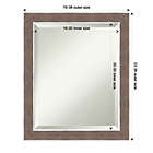 Alternate image 5 for Amanti Art 19-Inch x 23-Inch Noble Mocha Framed Wall Mirror in Brown