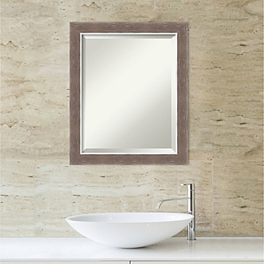 Amanti Art 19-Inch x 23-Inch Noble Mocha Framed Wall Mirror in Brown. View a larger version of this product image.