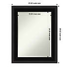 Alternate image 3 for Amanti Art 24-Inch x 30-Inch Framed Wall Mirror in Black
