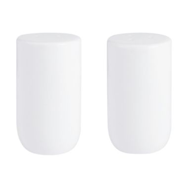 Our Table&reg; Sawyer Round Salt &amp; Pepper Shaker Set in White. View a larger version of this product image.