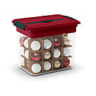 Alternate image 0 for Winter Wonderland 36-Count Ornament Storage Box with Tray in Red/Green