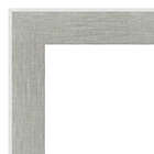 Alternate image 3 for Amanti Art Glam 23-Inch x 29-Inch Linen Framed Wall Mirror in Grey