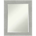 Alternate image 0 for Amanti Art Glam 23-Inch x 29-Inch Linen Framed Wall Mirror in Grey