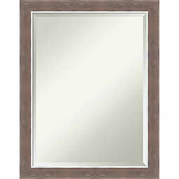 Amanti Art 21-Inch x 27-Inch Noble Mocha Framed Wall Mirror in Brown
