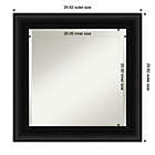 Alternate image 5 for Amanti Art 26-Inch x 26-Inch Parlor Framed Wall Mirror in Black