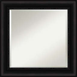 Amanti Art 26-Inch x 26-Inch Parlor Framed Wall Mirror in Black