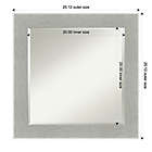 Alternate image 5 for Amanti Art Glam 25-Inch x 25-Inch Linen Framed Wall Mirror in Grey