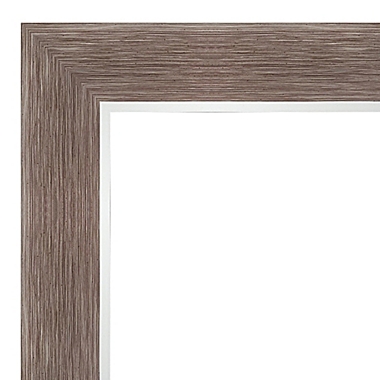 Amanti Art 23-Inch x 23-Inch Noble Mocha Framed Wall Mirror in Brown. View a larger version of this product image.