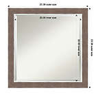Alternate image 5 for Amanti Art 23-Inch x 23-Inch Noble Mocha Framed Wall Mirror in Brown
