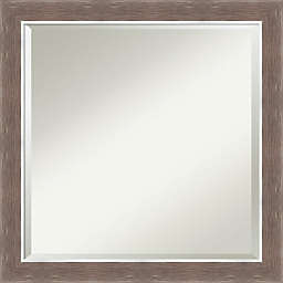 Amanti Art 23-Inch x 23-Inch Noble Mocha Framed Wall Mirror in Brown