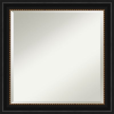 Amanti Art 24-Inch x 24-Inch Manhattan Framed Wall Mirror in Black