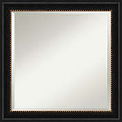 Amanti Art 24-Inch x 24-Inch Manhattan Framed Wall Mirror in Black